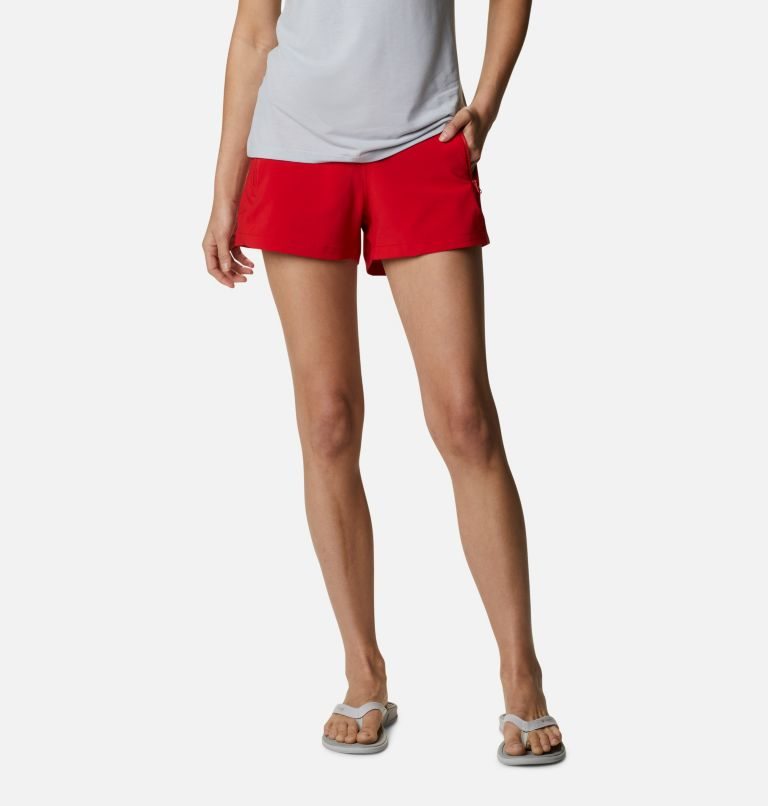 Women\'s Columbia PFG Tidal II Shorts Red | CA-M6843
