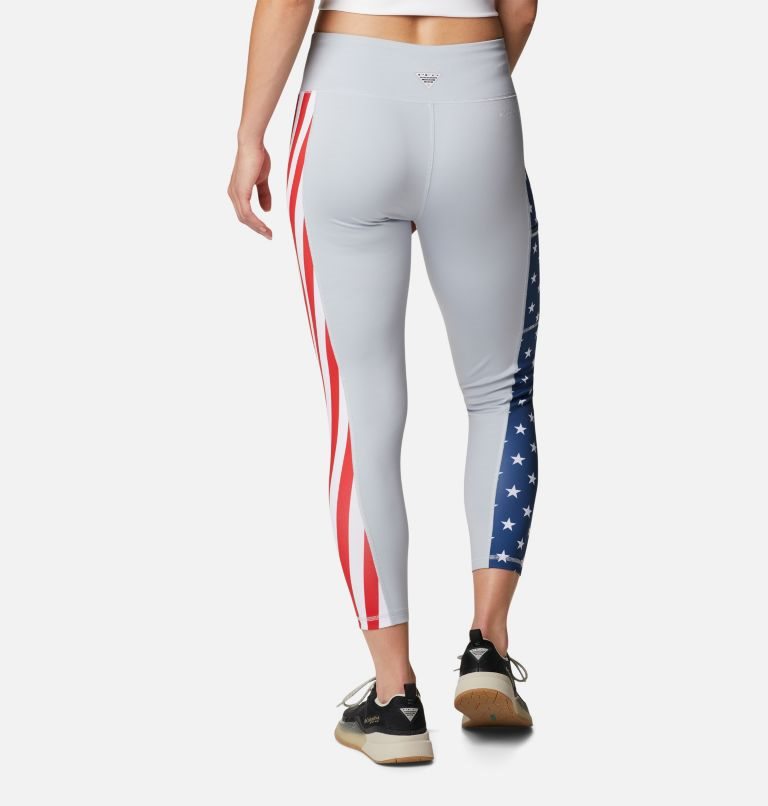 Women's Columbia PFG Tidal Leggings Light Grey | CA-U65L1