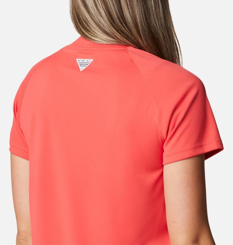 Women's Columbia PFG Tidal Tee Dress Red | CA-U8A40
