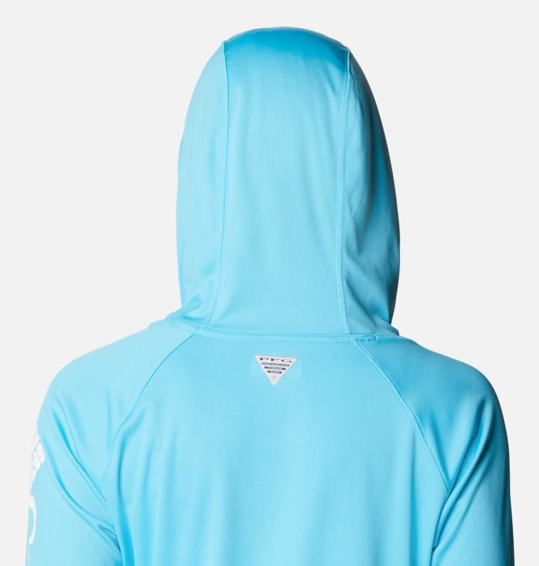 Women's Columbia PFG Tidal Tee Hoodie Blue | CA-GL058