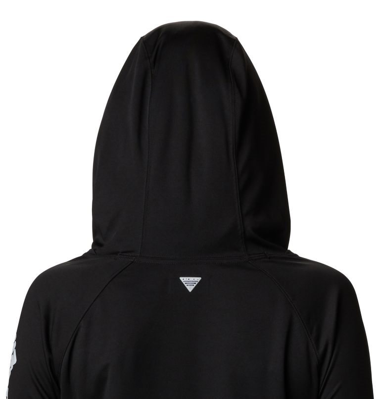 Women's Columbia PFG Tidal Tee Hoodie Black | CA-H0CL3