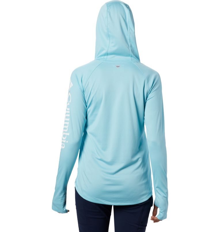Women's Columbia PFG Tidal Tee Hoodie Blue | CA-Y438L