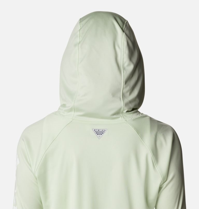 Women's Columbia PFG Tidal Tee Hoodie Mint | CA-Y610A