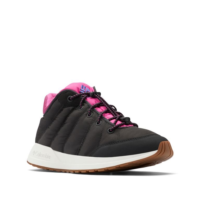 Women's Columbia Palermo Street Tall Sneakers Black | CA-E6LC3