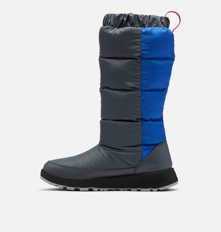 Women's Columbia Paninaro Omni-Heat Tall Boots Dark Grey / Blue | CA-N1L34