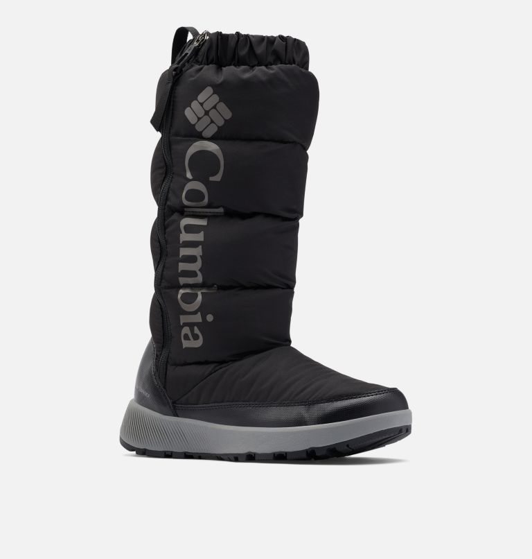Women's Columbia Paninaro Omni-Heat Tall Boots Black | CA-X16C4