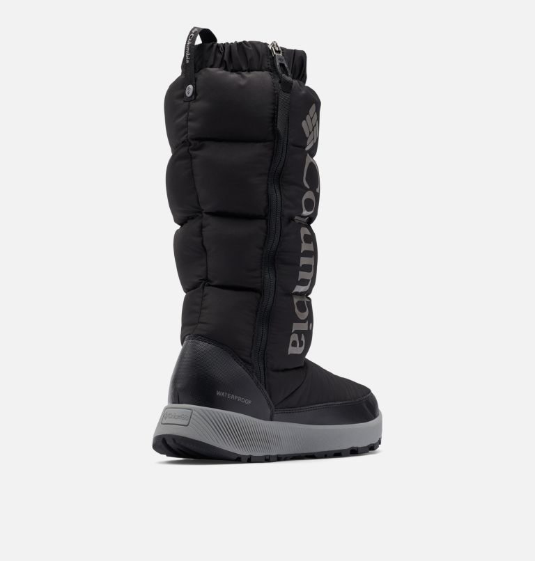 Women's Columbia Paninaro Omni-Heat Tall Boots Black | CA-X16C4