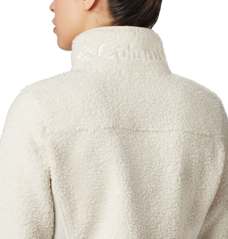 Women's Columbia Panorama Full Zip Fleece Jackets Cream | CA-V6L35