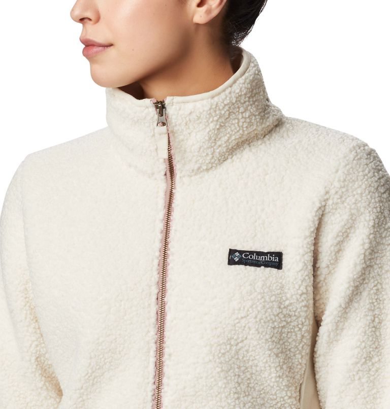 Women's Columbia Panorama Full Zip Fleece Jackets Cream | CA-V6L35