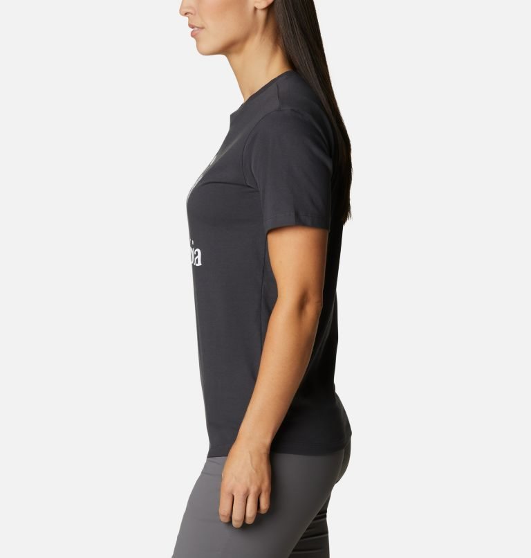 Women's Columbia Park Relaxed T Shirts Black | CA-S8035