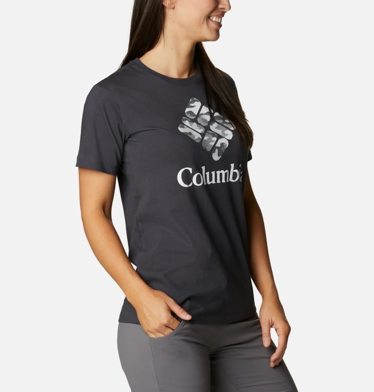 Women's Columbia Park Relaxed T Shirts Black | CA-S8035