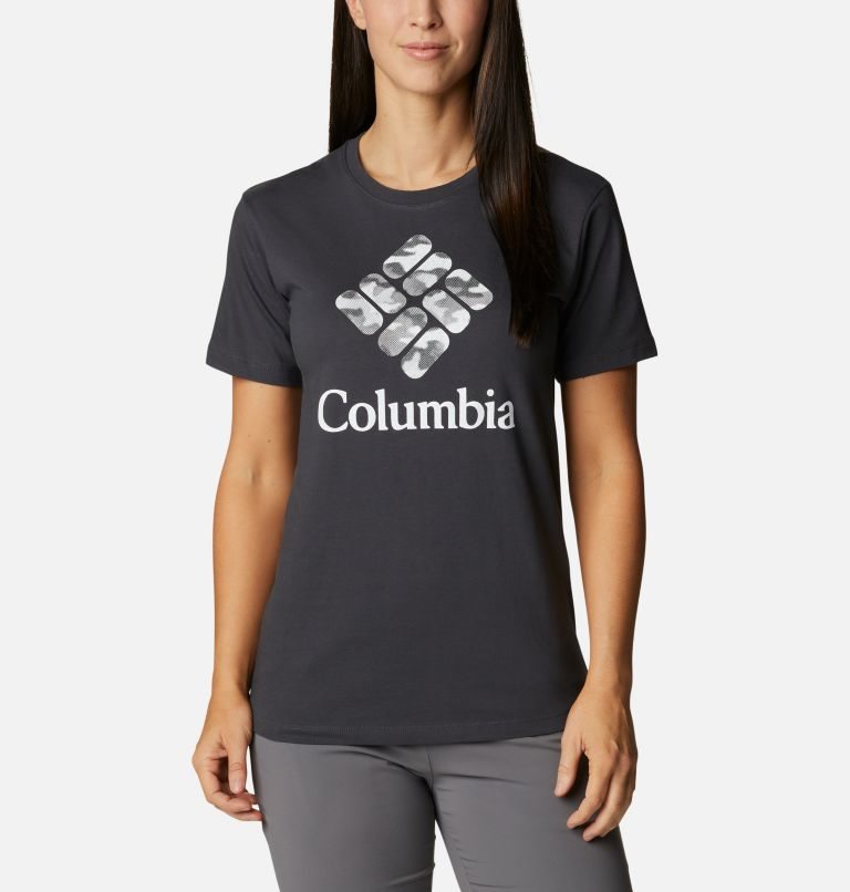 Women\'s Columbia Park Relaxed T Shirts Black | CA-S8035