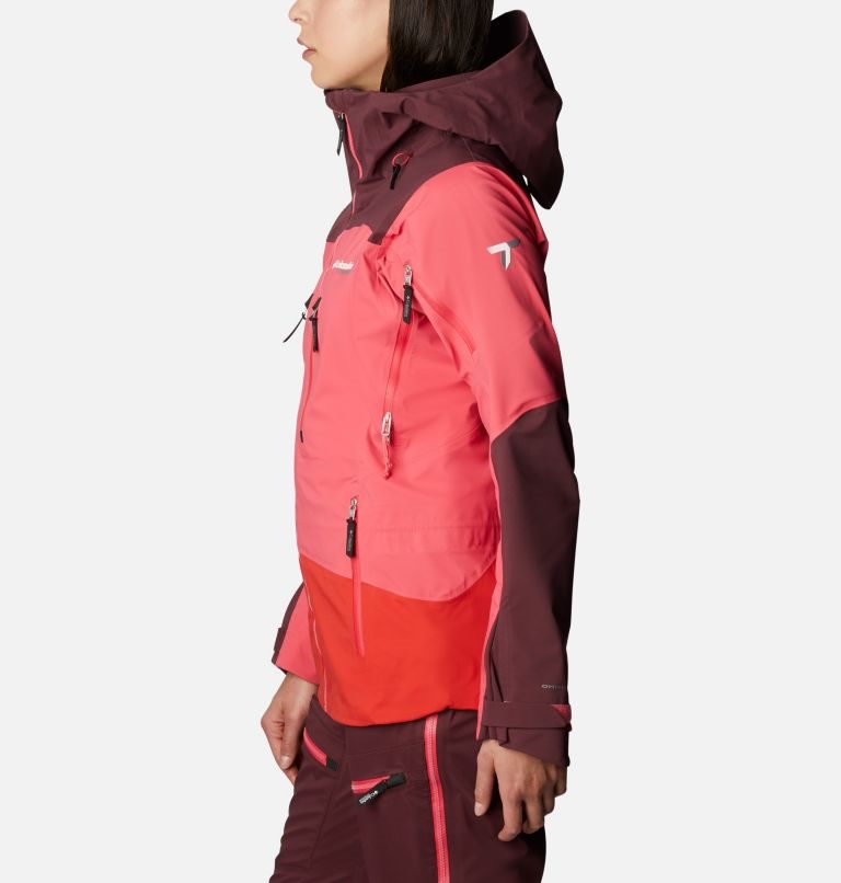 Women's Columbia Peak Pursuit 3L Shell Jackets Pink | CA-X1AL4