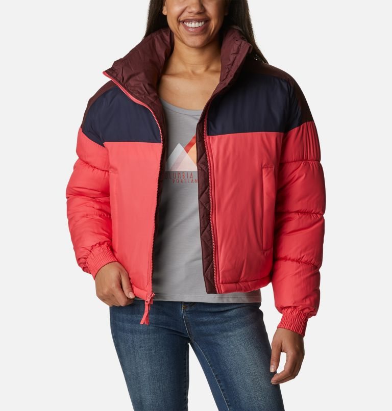 Women's Columbia Pike Lake Cropped Jackets Coral | CA-B0L56