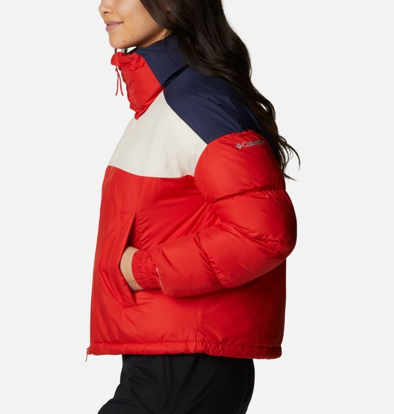 Women's Columbia Pike Lake Cropped Jackets Red | CA-Q65CA