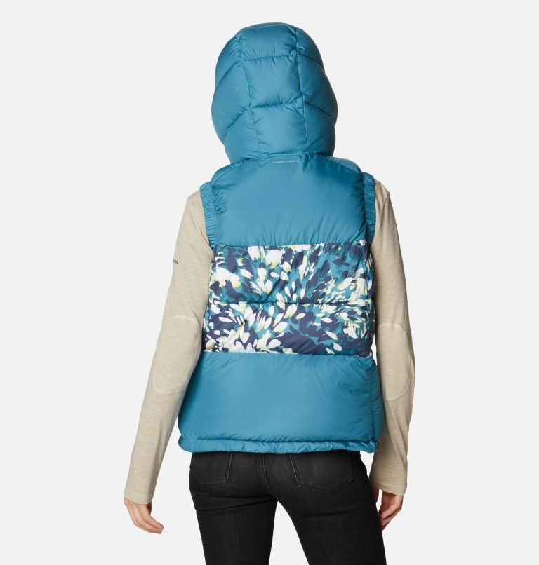 Women's Columbia Pike Lake II Insulated Vests Turquoise / Flower | CA-B35A8