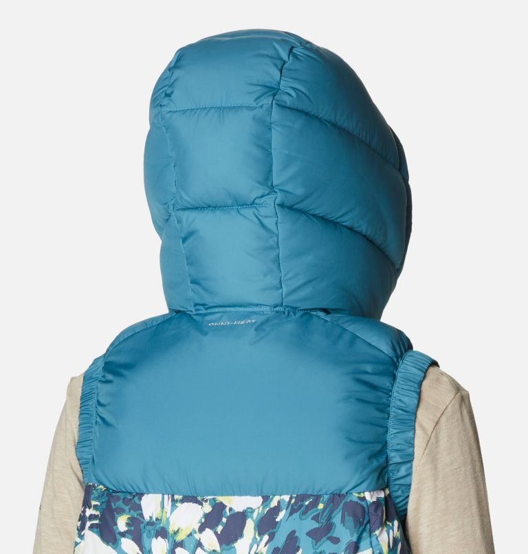 Women's Columbia Pike Lake II Insulated Vests Turquoise / Flower | CA-B35A8