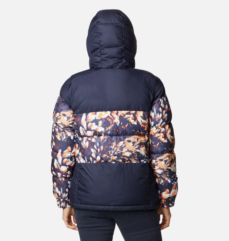 Women's Columbia Pike Lake II Insulated Jackets Navy / Flower | CA-H35L1