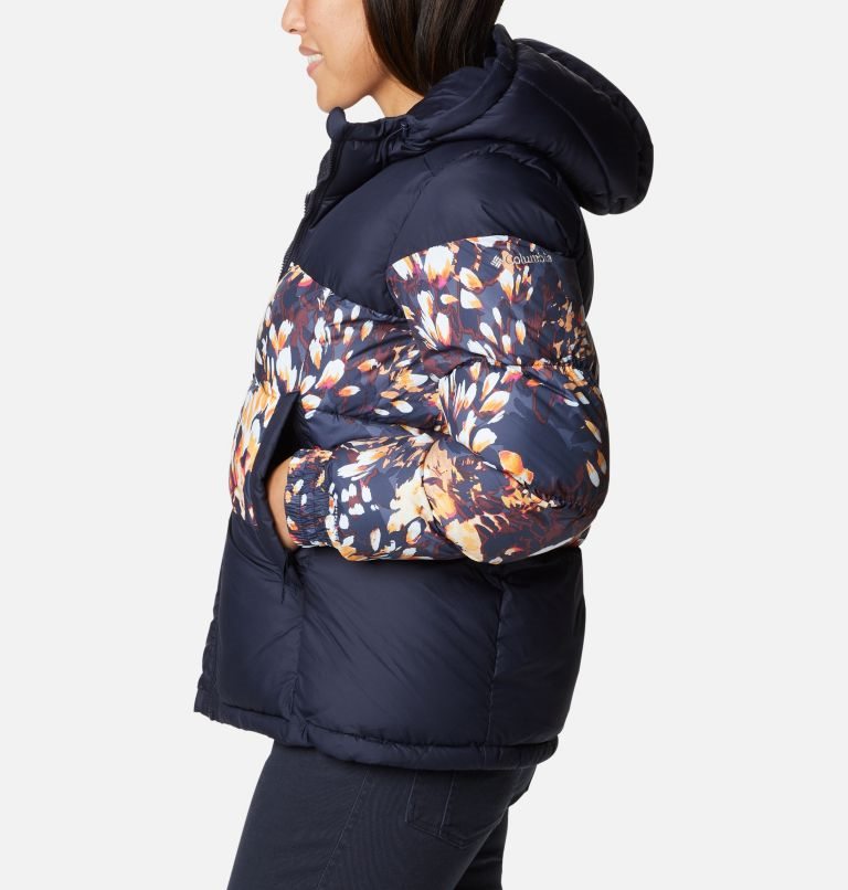 Women's Columbia Pike Lake II Insulated Jackets Navy / Flower | CA-H35L1