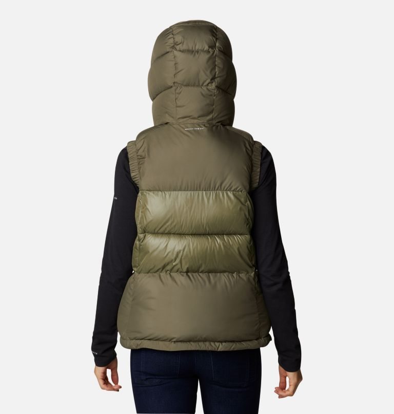 Women's Columbia Pike Lake II Insulated Vests Olive | CA-WA65L