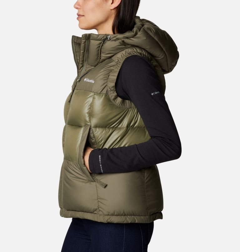 Women's Columbia Pike Lake II Insulated Vests Olive | CA-WA65L