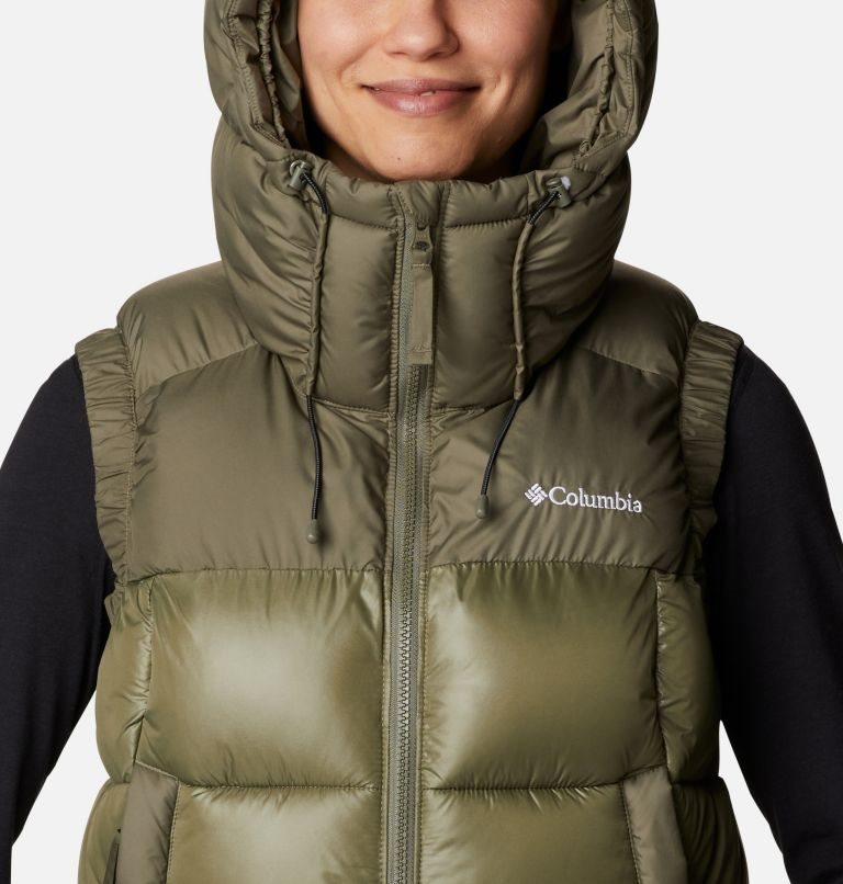 Women's Columbia Pike Lake II Insulated Vests Olive | CA-WA65L
