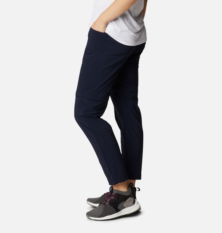 Women's Columbia Pleasant Creek Convertible Pants Navy | CA-R6014