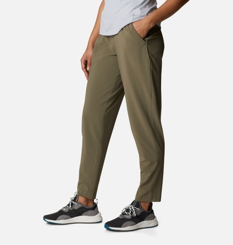 Women's Columbia Pleasant Creek Core Pants Khaki | CA-H1508