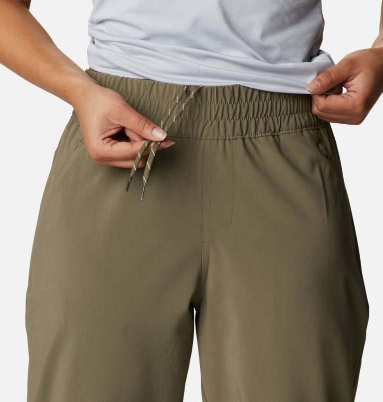 Women's Columbia Pleasant Creek Core Pants Khaki | CA-H1508