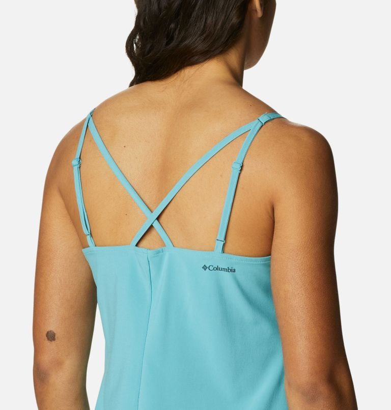 Women's Columbia Pleasant Creek Stretch Dress Turquoise | CA-J30AL