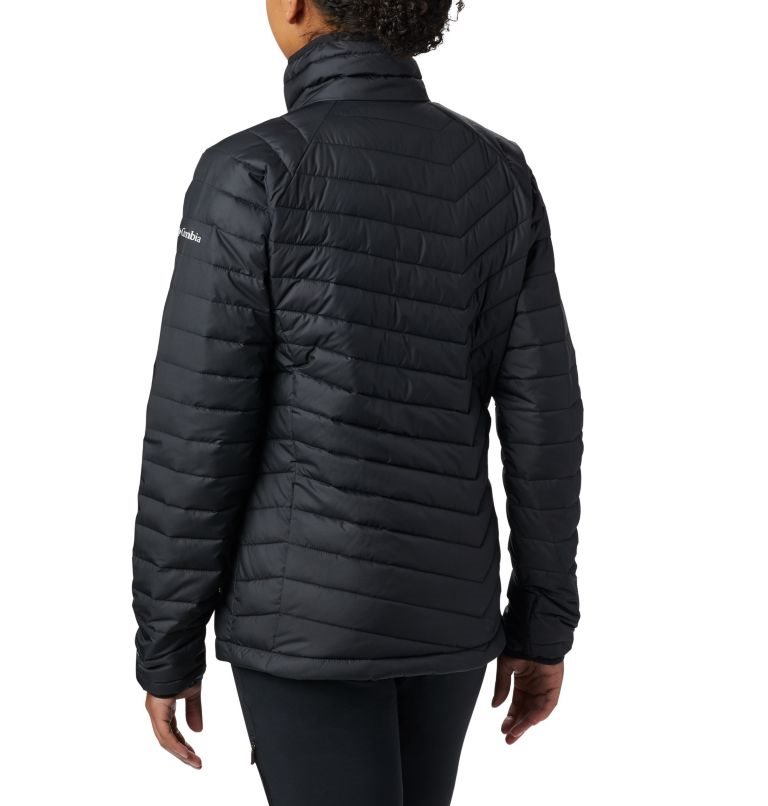 Women's Columbia Powder Lite Jackets Black | CA-T0C4L