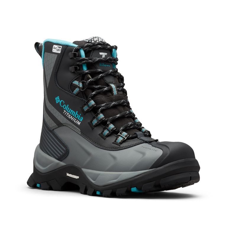Women's Columbia Powderhouse Titanium Omni-Heat 3D OutDry Boots Black | CA-O01L4