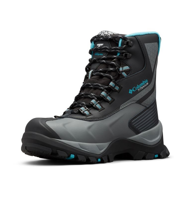 Women's Columbia Powderhouse Titanium Omni-Heat 3D OutDry Boots Black | CA-O01L4