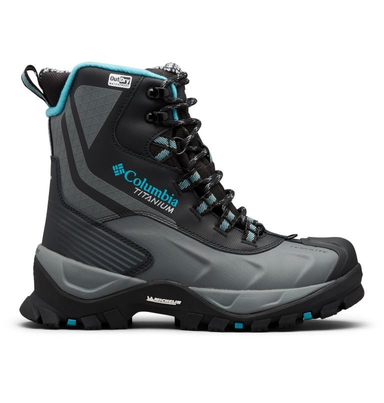 Women\'s Columbia Powderhouse Titanium Omni-Heat 3D OutDry Boots Black | CA-O01L4