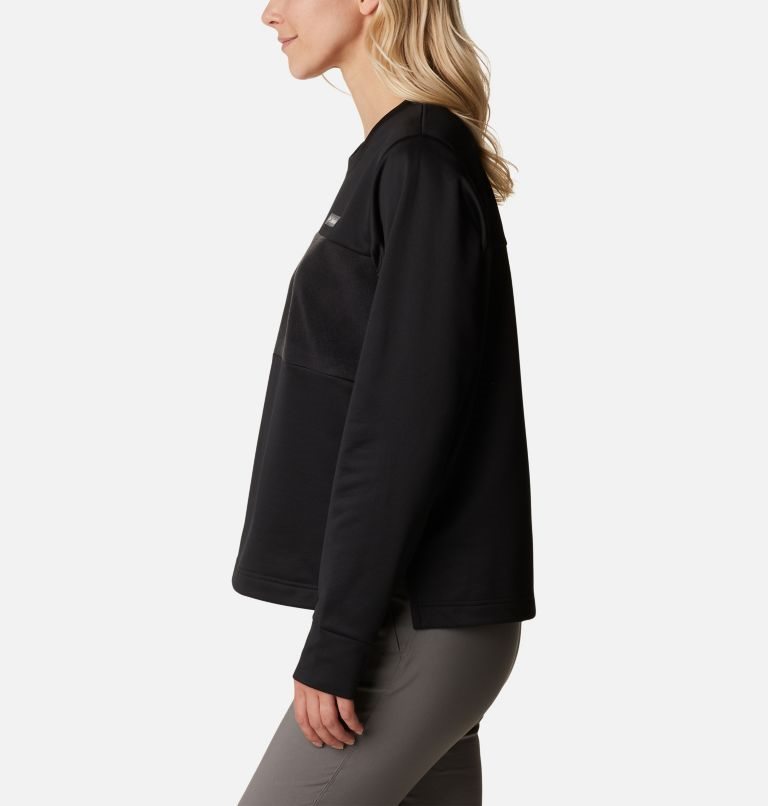 Women's Columbia River Fleece Sweatshirts Black | CA-G34LC