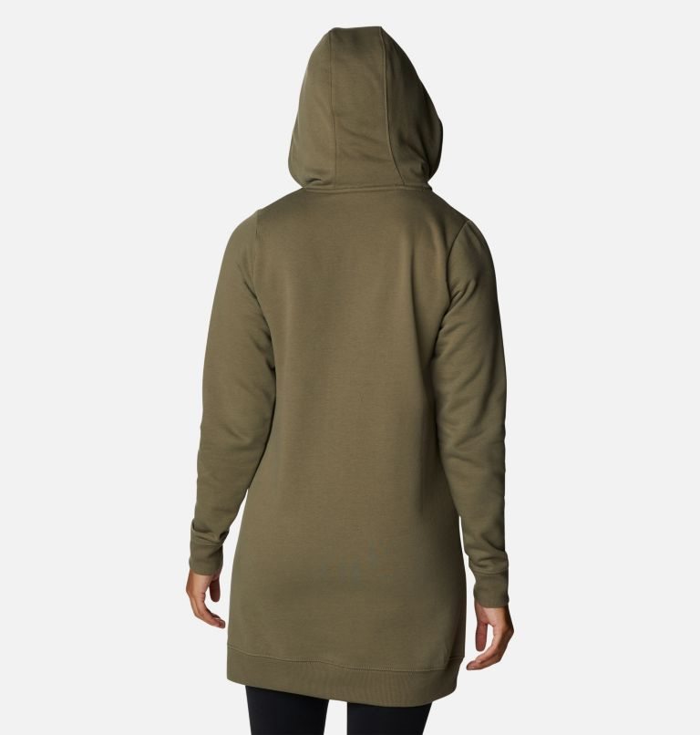 Women's Columbia Rush Valley Long Hoodie Olive | CA-QL465