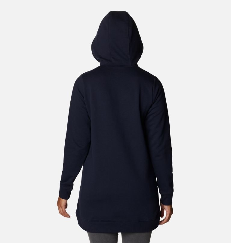 Women's Columbia Rush Valley Long Hoodie Navy | CA-UL05C