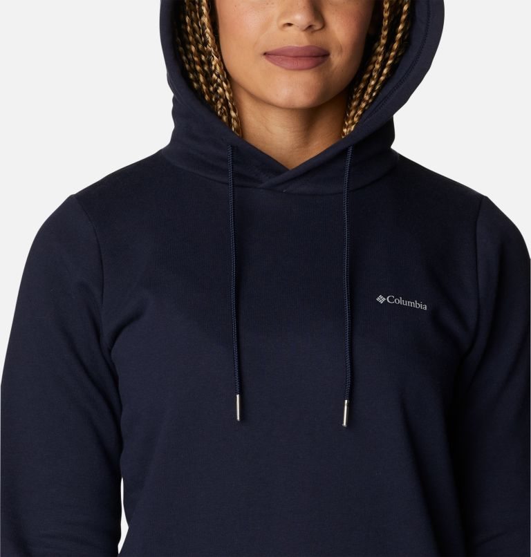 Women's Columbia Rush Valley Long Hoodie Navy | CA-UL05C