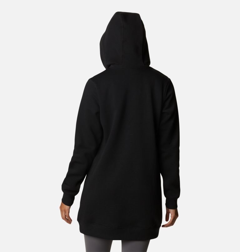 Women's Columbia Rush Valley Long Hoodie Black | CA-W1A68