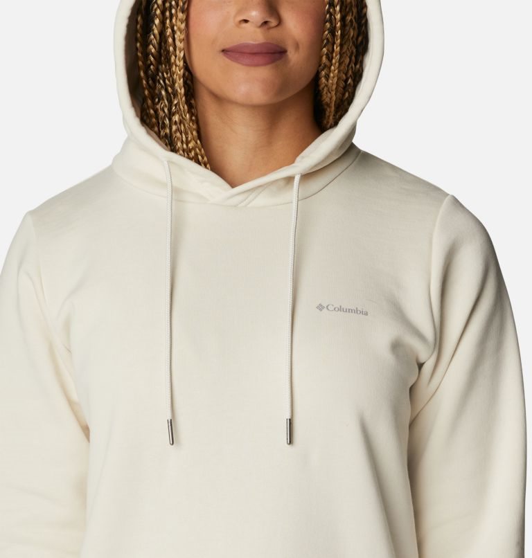 Women's Columbia Rush Valley Long Hoodie Cream | CA-X46A5