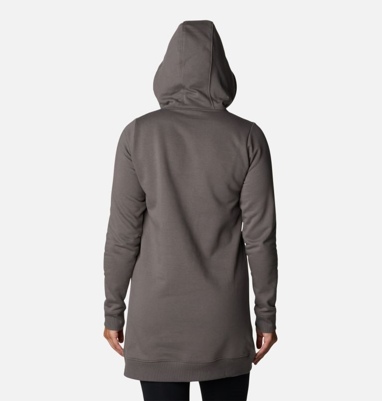 Women's Columbia Rush Valley Long Hoodie Dark Grey | CA-Z31AL