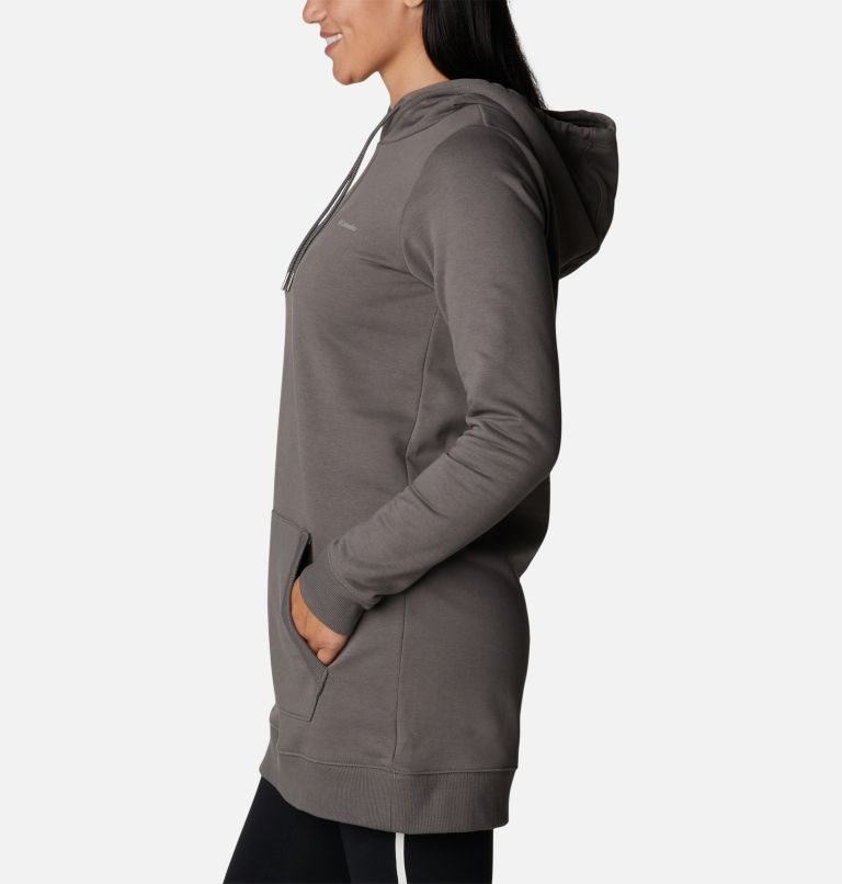 Women's Columbia Rush Valley Long Hoodie Dark Grey | CA-Z31AL