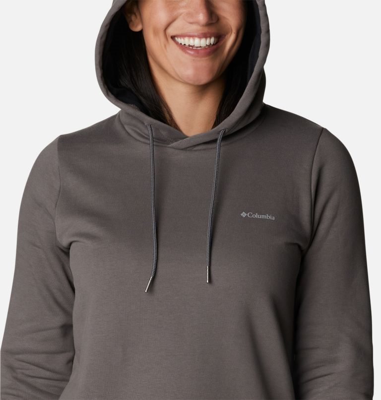 Women's Columbia Rush Valley Long Hoodie Dark Grey | CA-Z31AL