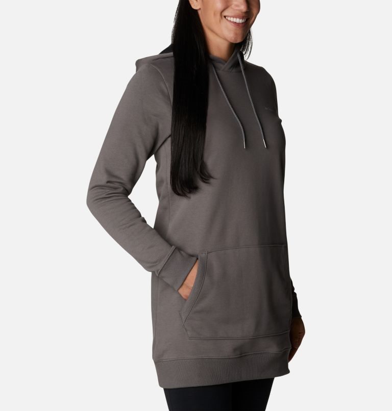Women's Columbia Rush Valley Long Hoodie Dark Grey | CA-Z31AL