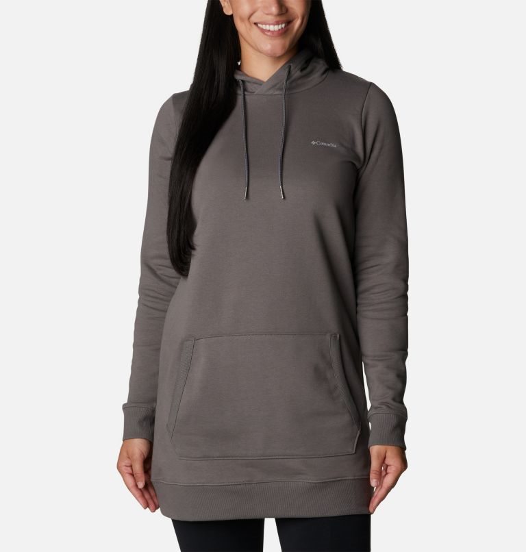 Women\'s Columbia Rush Valley Long Hoodie Dark Grey | CA-Z31AL