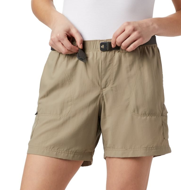 Women's Columbia Sandy River Cargo Shorts Khaki | CA-G38L0