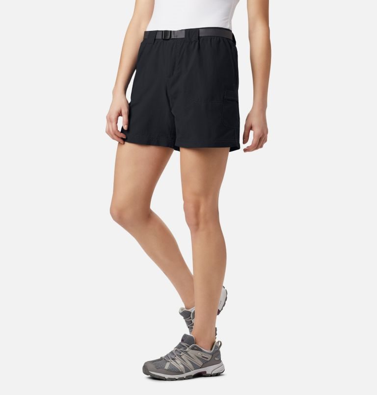 Women\'s Columbia Sandy River Cargo Shorts Black | CA-I80L1