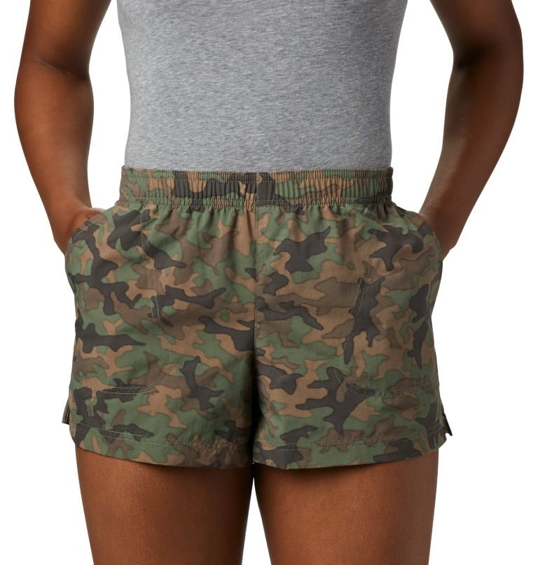 Women's Columbia Sandy River II Printed Shorts Camo | CA-KL013