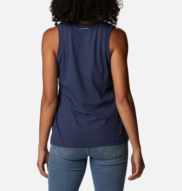 Women's Columbia Sapphire Point Tanks Navy | CA-M60AC