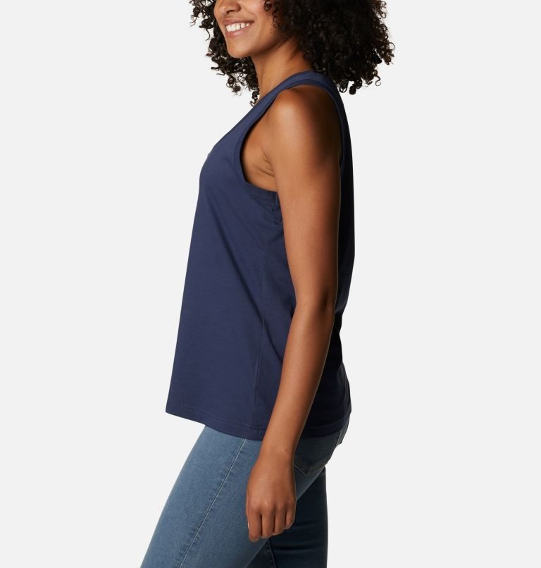 Women's Columbia Sapphire Point Tanks Navy | CA-M60AC